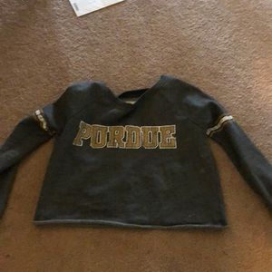 CUTE PURDUE HALF SWEATER
